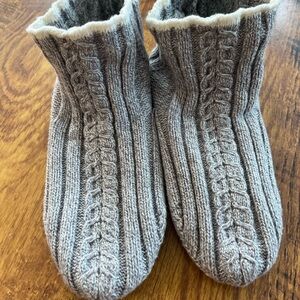 Gripper Slipper Cable Knit